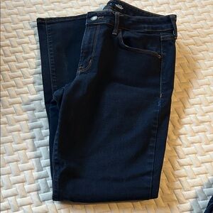 Old navy mid rise power straight womens Dark Blue Denim Jeans